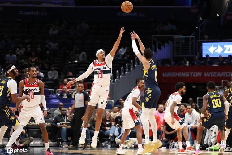 步行者全面爆发,客场狂扫奇才162分 步行者全面爆发,客场狂扫奇才162分